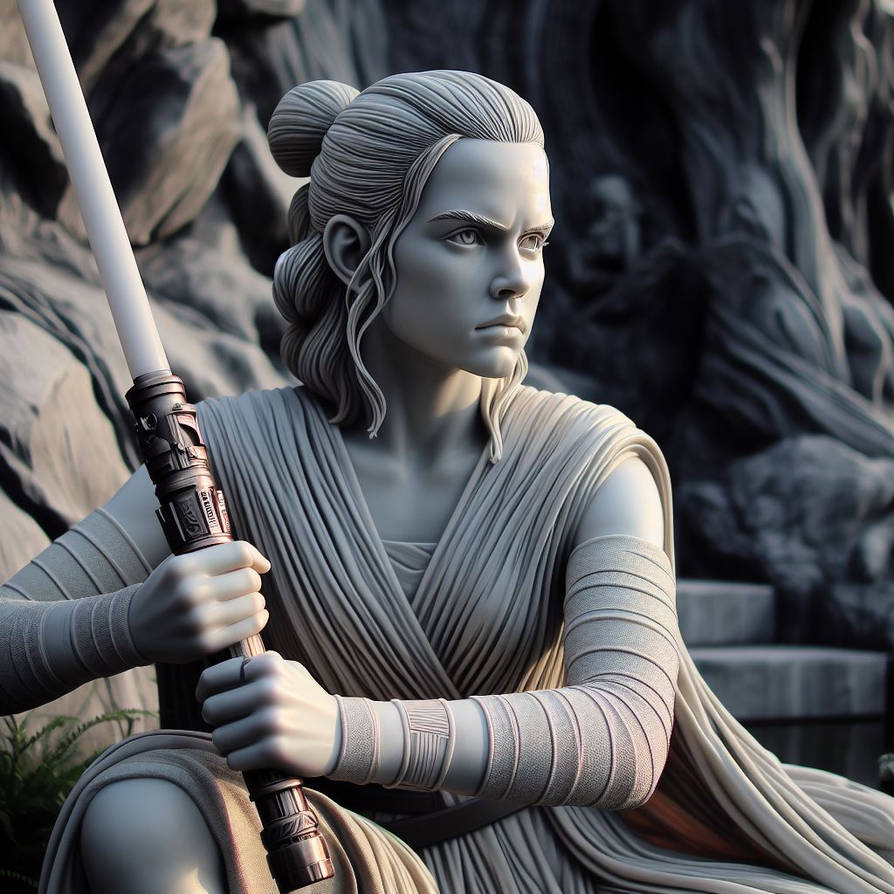 Rey Skywalker (Statue) (Ai Generated) by JoshuaECW21985 on DeviantArt
