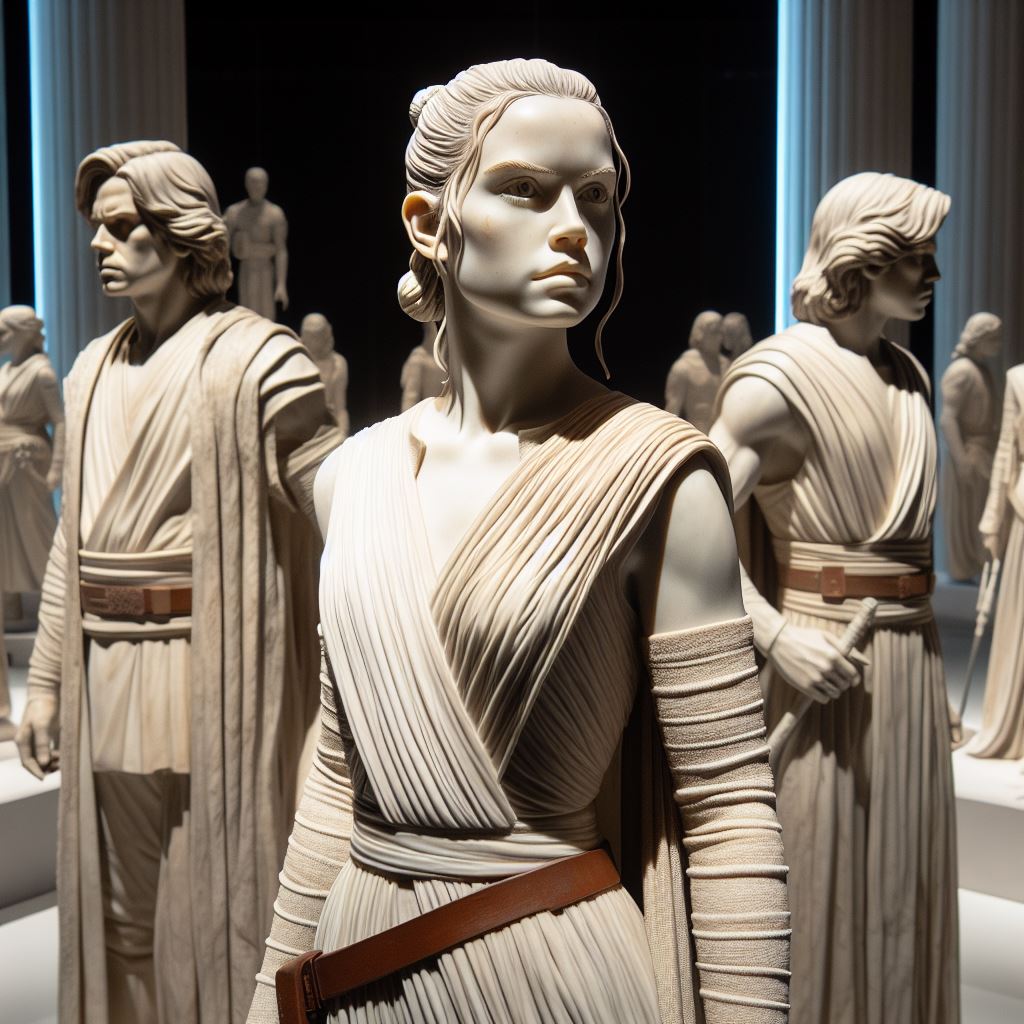 Rey Skywalker (Statue) (Ai Generated) by JoshuaECW21985 on DeviantArt