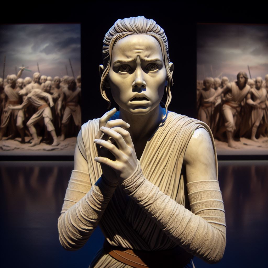 Rey Skywalker (Statue) (Ai Generated) by JoshuaECW21985 on DeviantArt