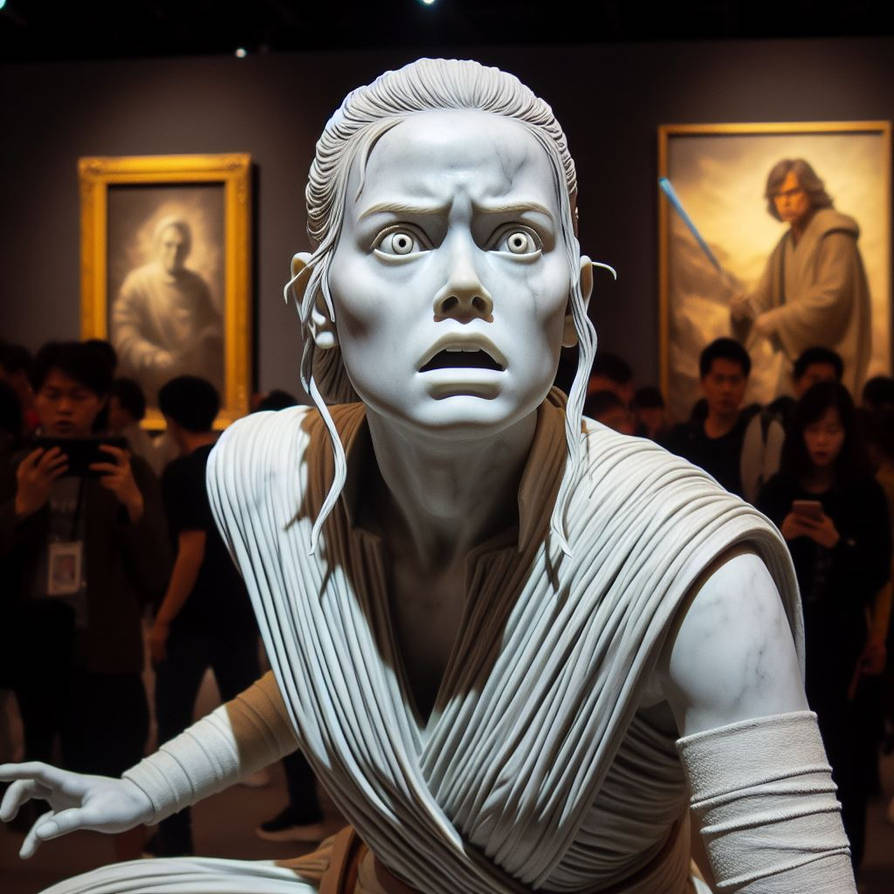 Rey Skywalker (Statue) (Ai Generated) by JoshuaECW21985 on DeviantArt
