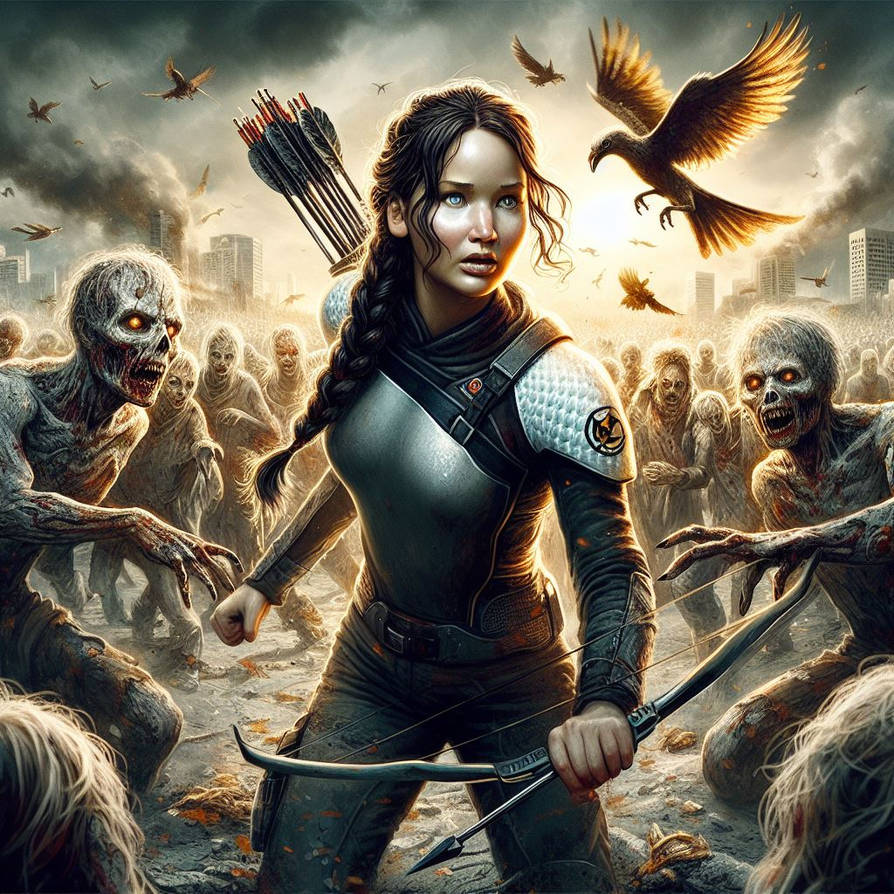 Katniss Everdeen Vs. the Walking Dead (Ai Gen) by JoshuaECW21985 on  DeviantArt