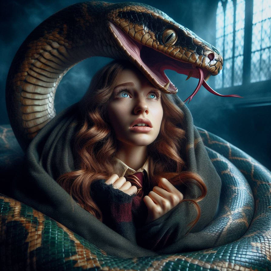 Hermione Granger Vs. Nagini (Ai Generated) by JoshuaECW21985 on DeviantArt
