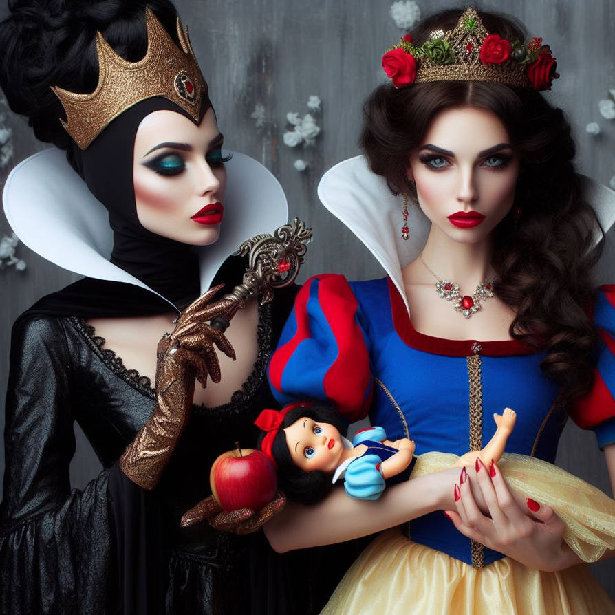 Snow White And The Evil Queen Ai Generated By JoshuaECW21985 On snow-white-and-the-evil-queen-ai-generated-by-joshuaecw21985-on