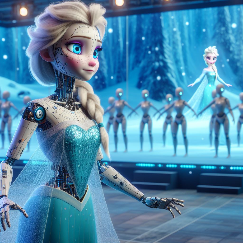 Elsa Block Bot Elsa (Robot) (Ai Generated) by JoshuaECW21985 on DeviantArt