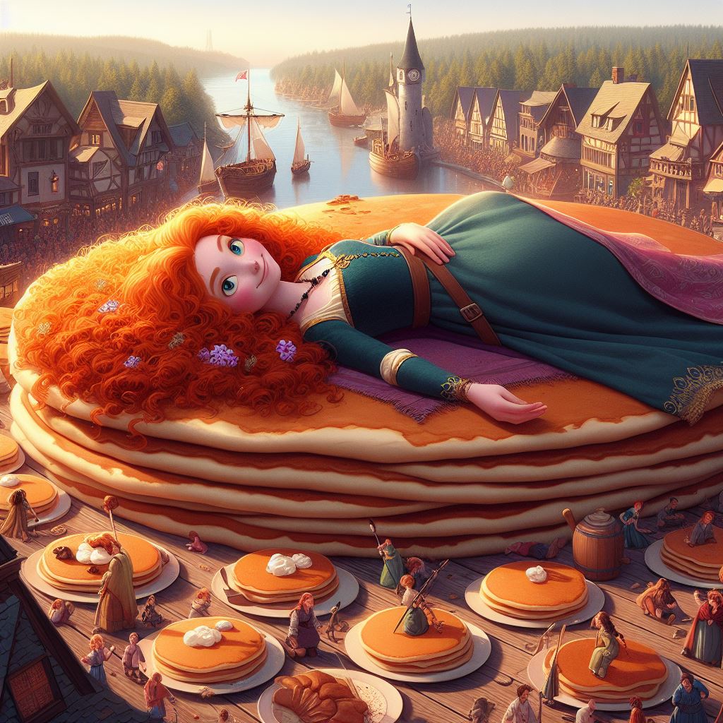 Merida (Pancakes) (Ai Generated) by JoshuaECW21985 on DeviantArt