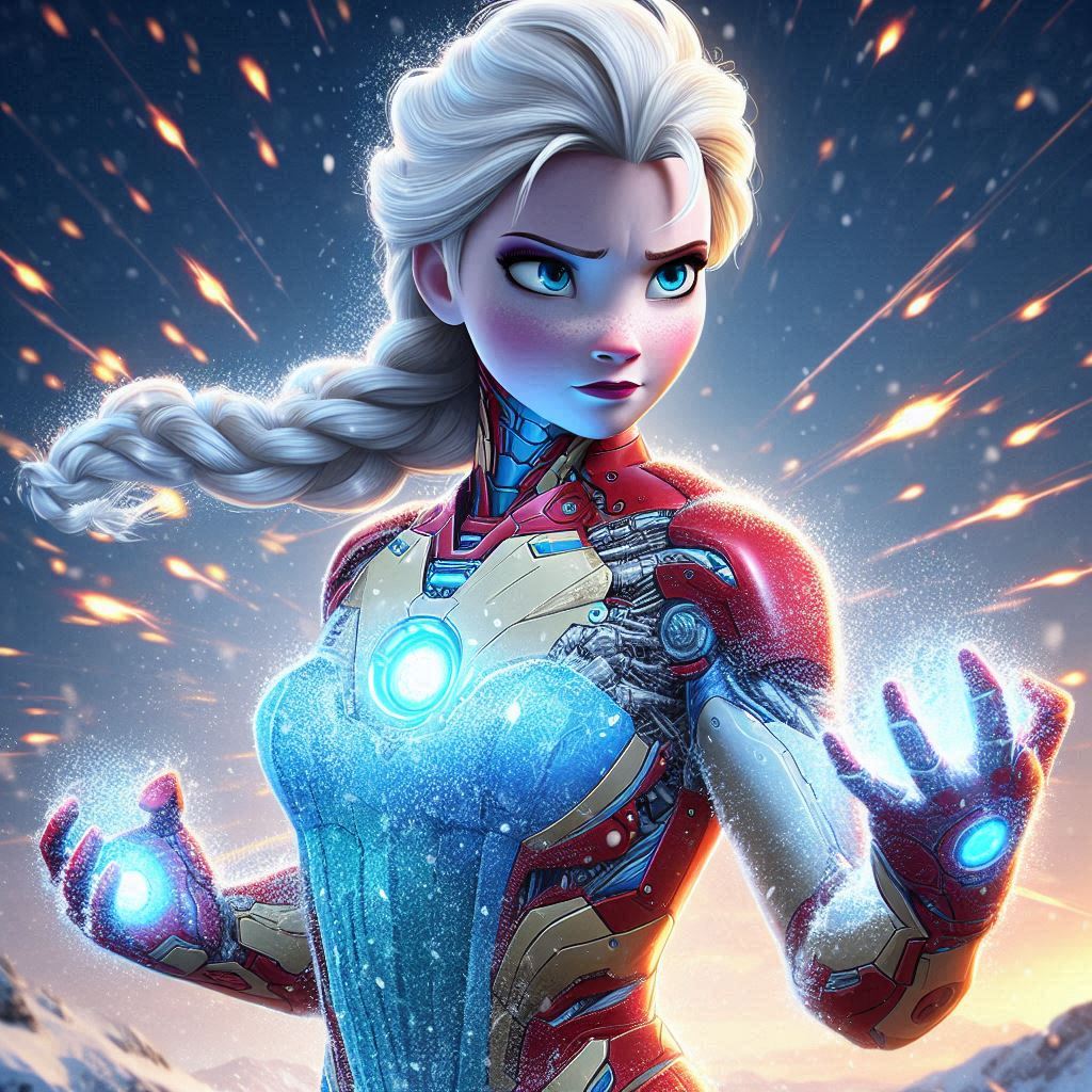 Iron Elsa Deviantart Elsa (Iron Man) (Ai Generated) by JoshuaECW21985 on DeviantArt