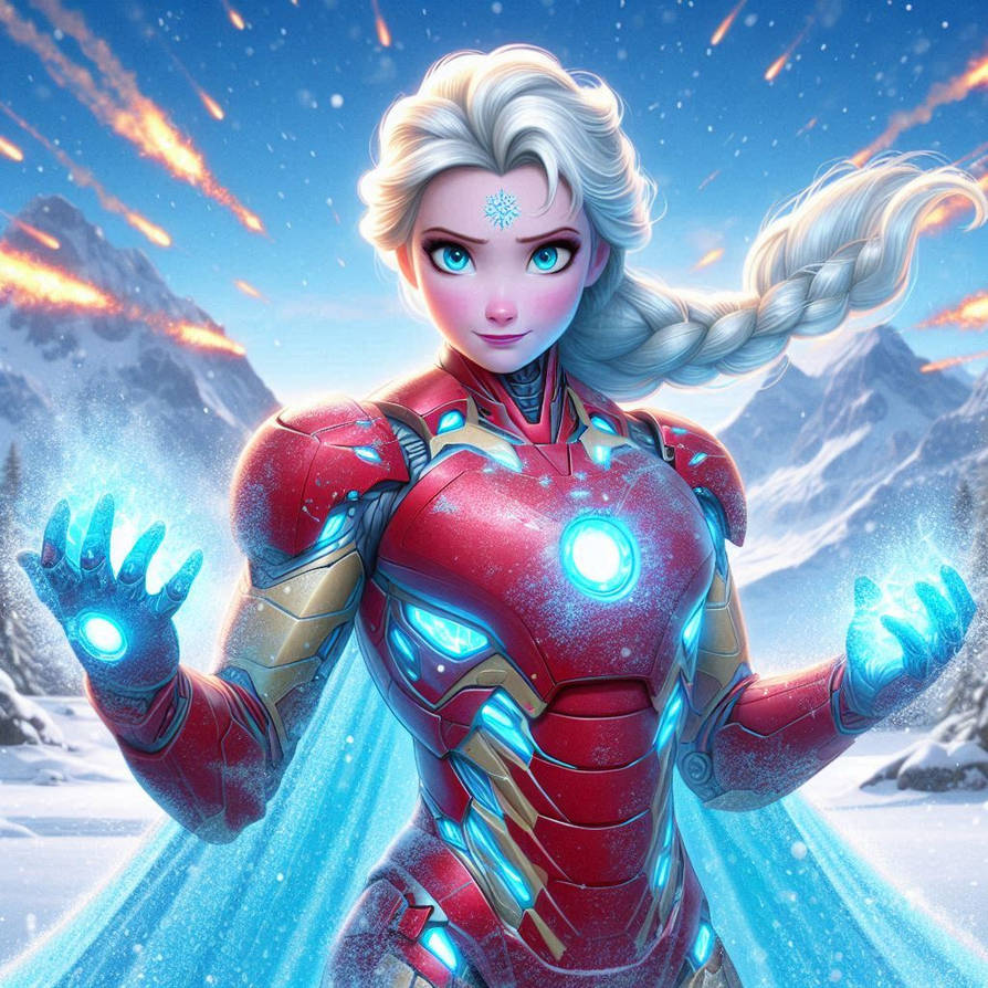 Iron Elsa Deviantart Elsa (Iron Man) (Ai Generated) by JoshuaECW21985 on DeviantArt