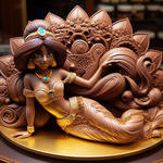 Princess Jasmine (Chocolate Sculpture) (Ai )