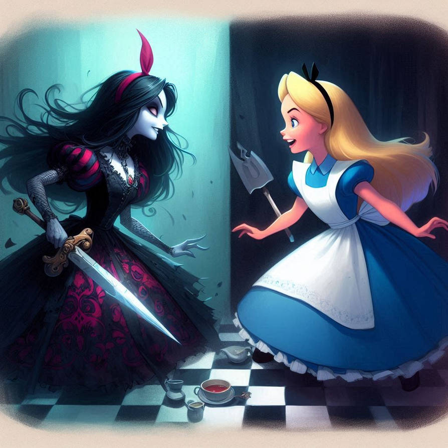Alice Vs. Alice (Ai Generated) by JoshuaECW21985 on DeviantArt