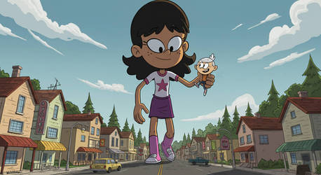 Lincoln Loud and Stella Zhau (Ai Generated)