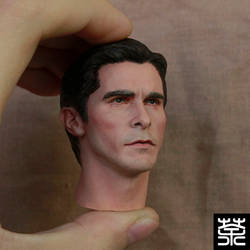 Custom repaint Christian Bale 1/6th headculpt