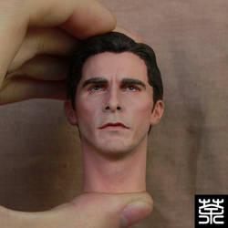 Custom repaint Christian Bale 1/6th headculpt