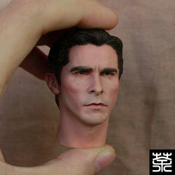 Custom repaint Christian Bale 1/6th headculpt