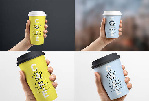 29+ Best Free Coffee Cup Mockup PSD