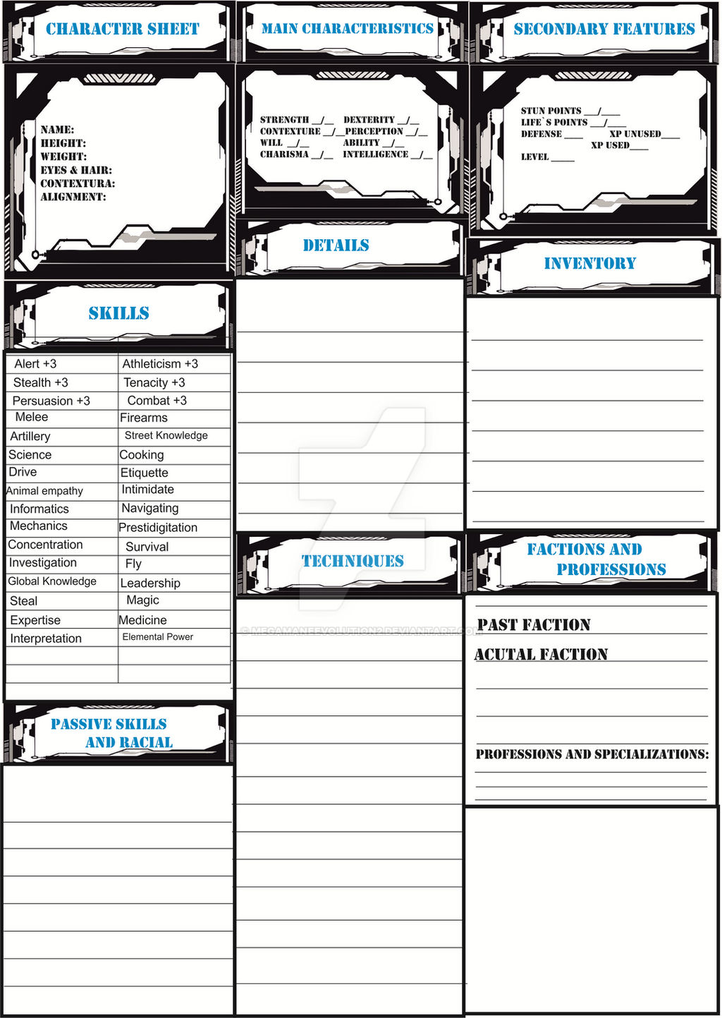 User Role Cards Example Role Card by MegamaneEvolution2 on DeviantArt