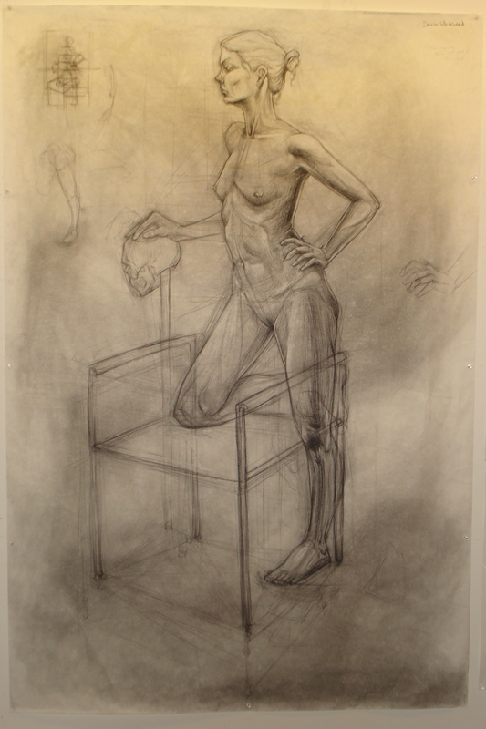 Life Drawing-female standing