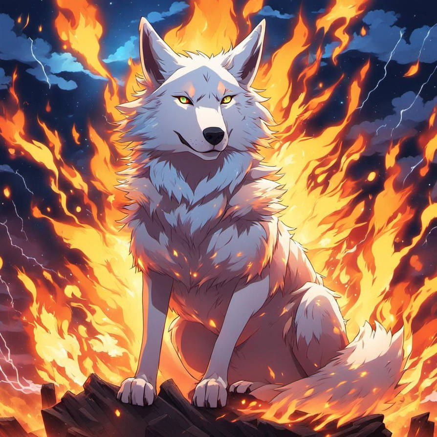 Fire Magic Wolf Fire Wolf 3 (DreamUp Creation) by AishaXKiara-05 on DeviantArt
