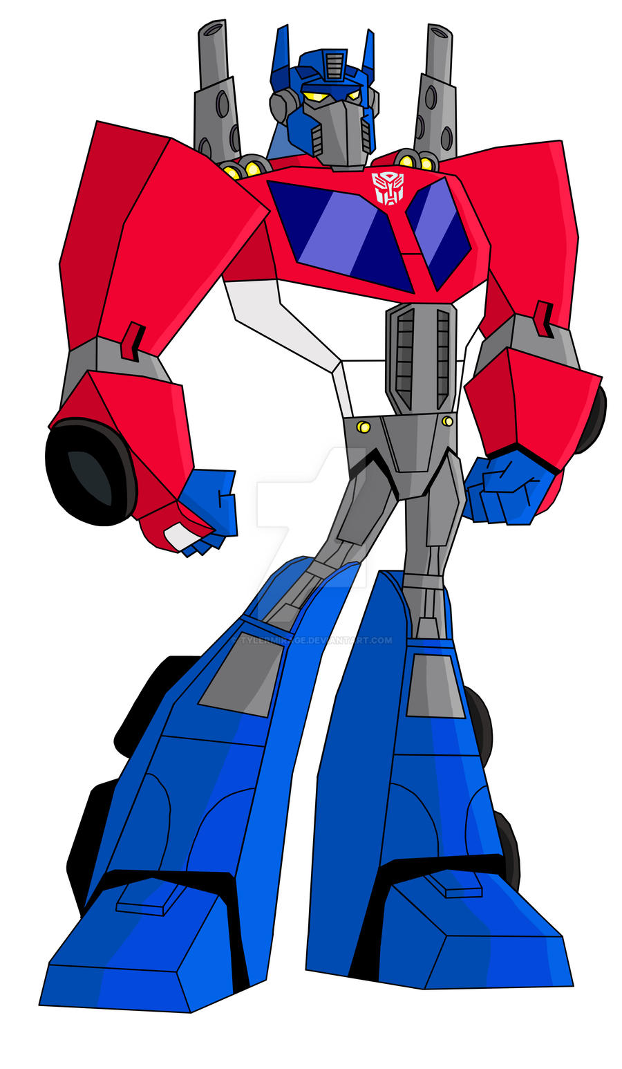 Animated Optimus Prime-Rescue Bots