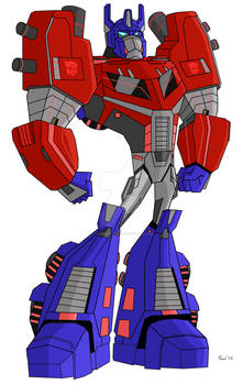 Animated Optimus Prime-Fall of Cybertron