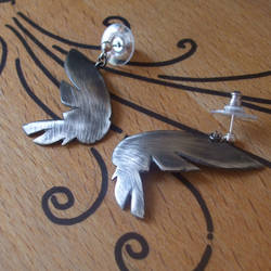 Argentium Wing Earrings