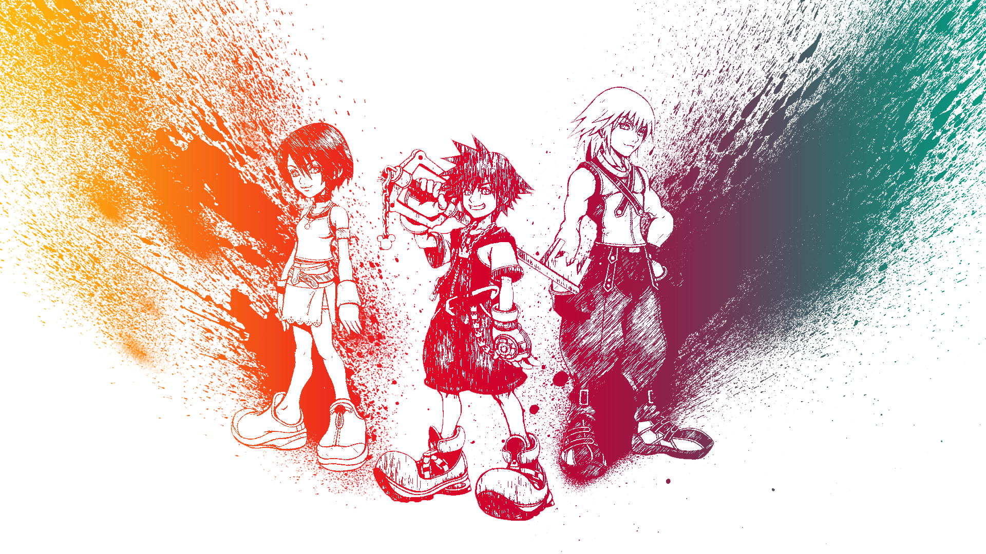 Kingdom Hearts: Destiny Island's Trio