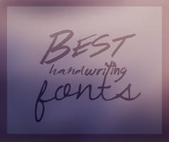 handwriting fonts.