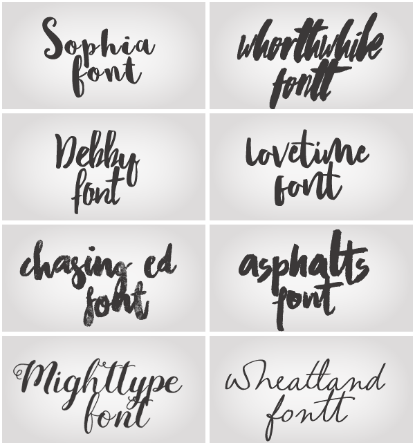 handwriting fonts.