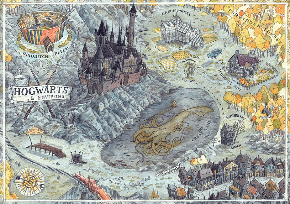 Hogwarts Map by CoalRye on DeviantArt Hogwarts Map by CoalRye on DeviantArt