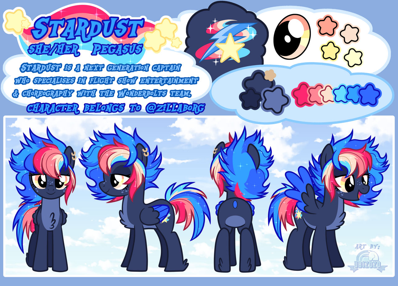 Stardust Reference Sheet Com! by UbiZoZo on DeviantArt