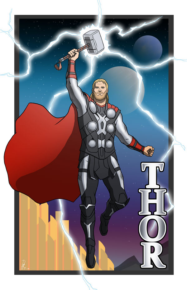 Thor by LIGHTUNIVERSEART on DeviantArt