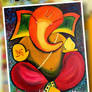 Shree Ganesh Oil Painting