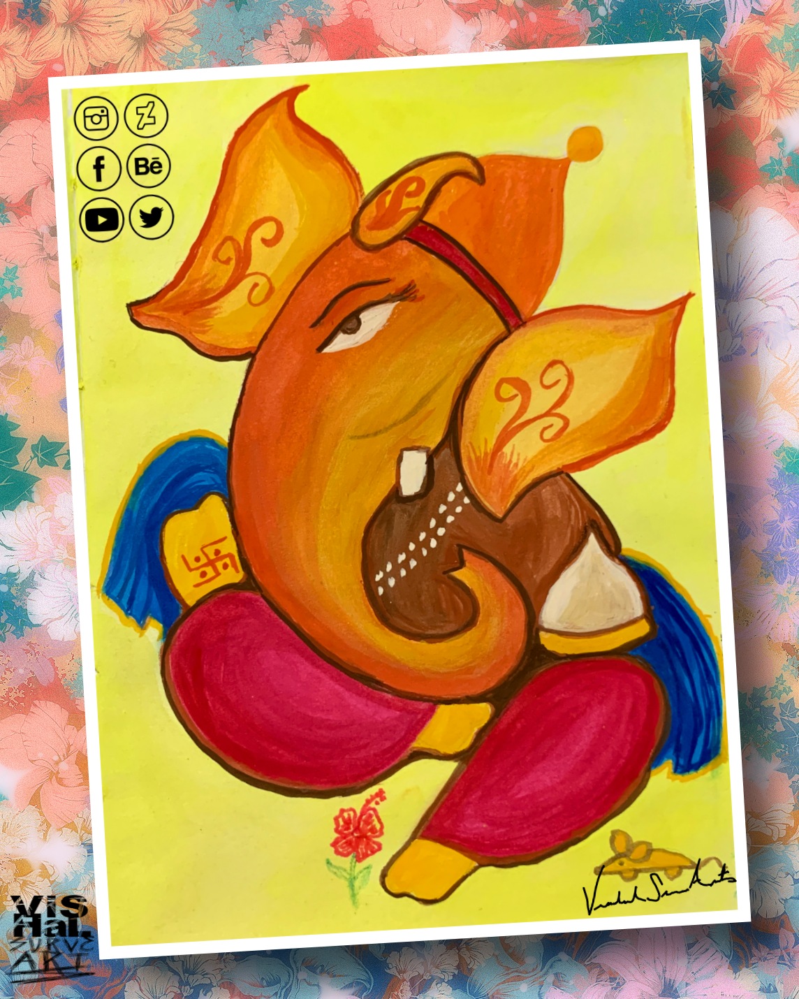 Shree Ganesha Watercolor 3 by vishalsurvearts on DeviantArt