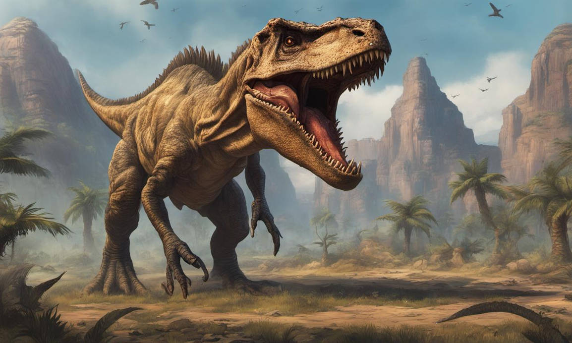 Prehistoric Dinosaur AI Concept