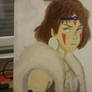 Princess Mononoke Oil in progress 4