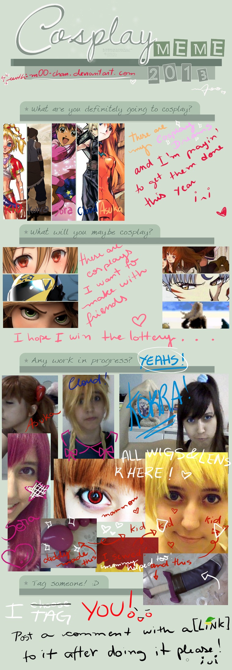 Cosplay MEME 2013 - Projects and resolutionzes!