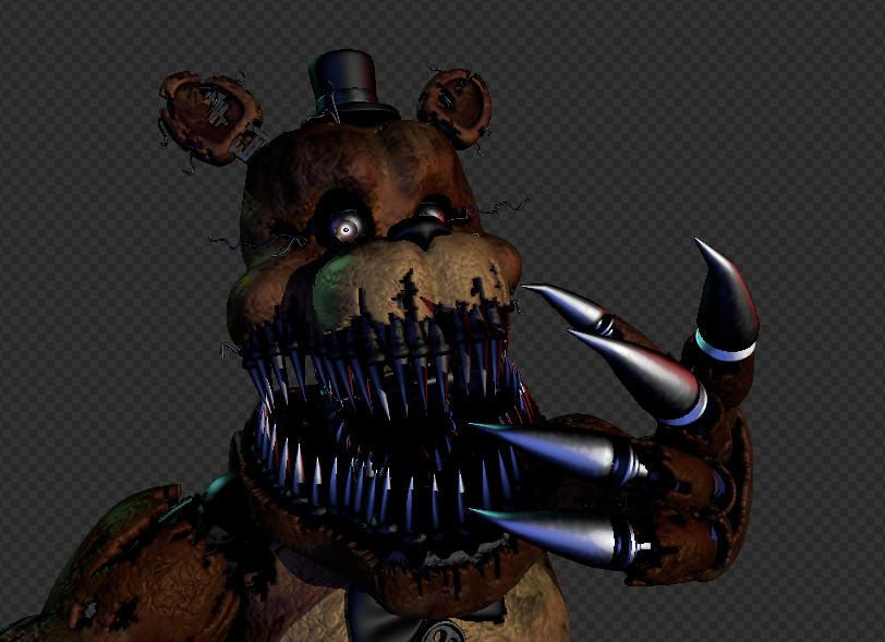 Nightmare Fredbear Render by CynfulEntity on DeviantArt