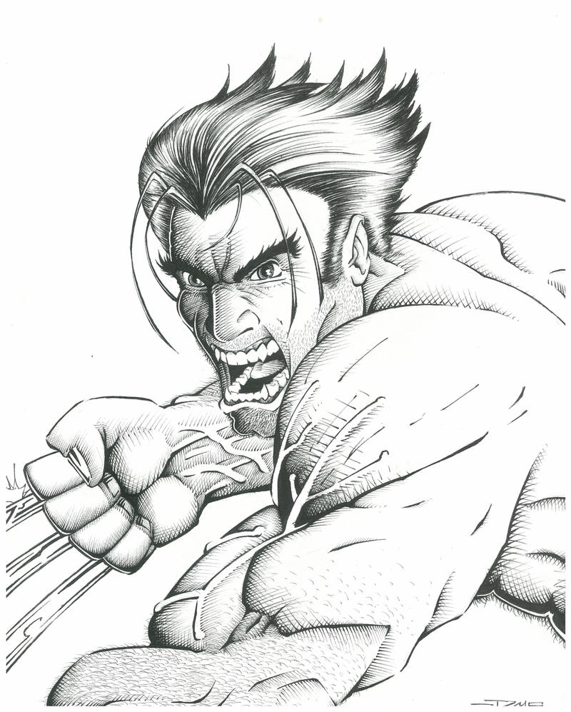 Wolverine Inking Wolverine Ink by DMcAllister on DeviantArt