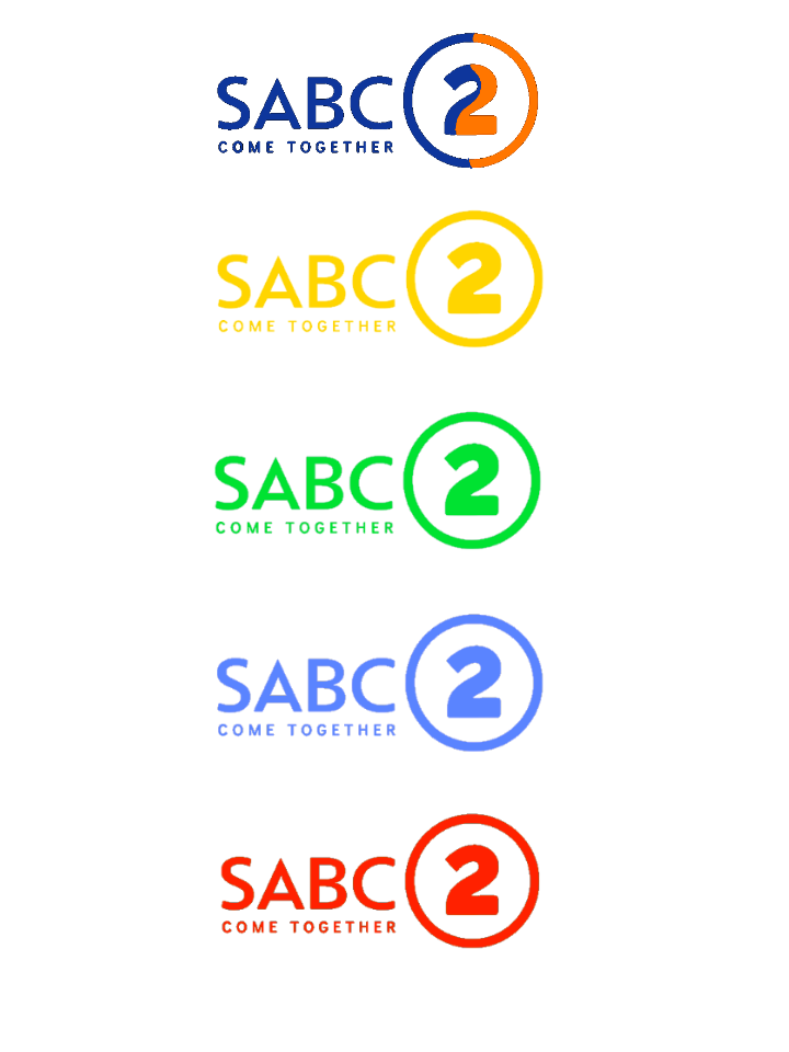 SABC 2 logo / 4 colors with the mixed colored logo by ...
