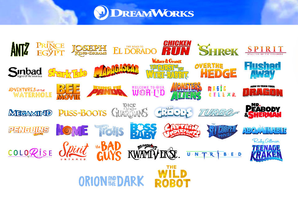 My DreamWorks Animation AU Catalog (UPDATE) by michealarendsworld on