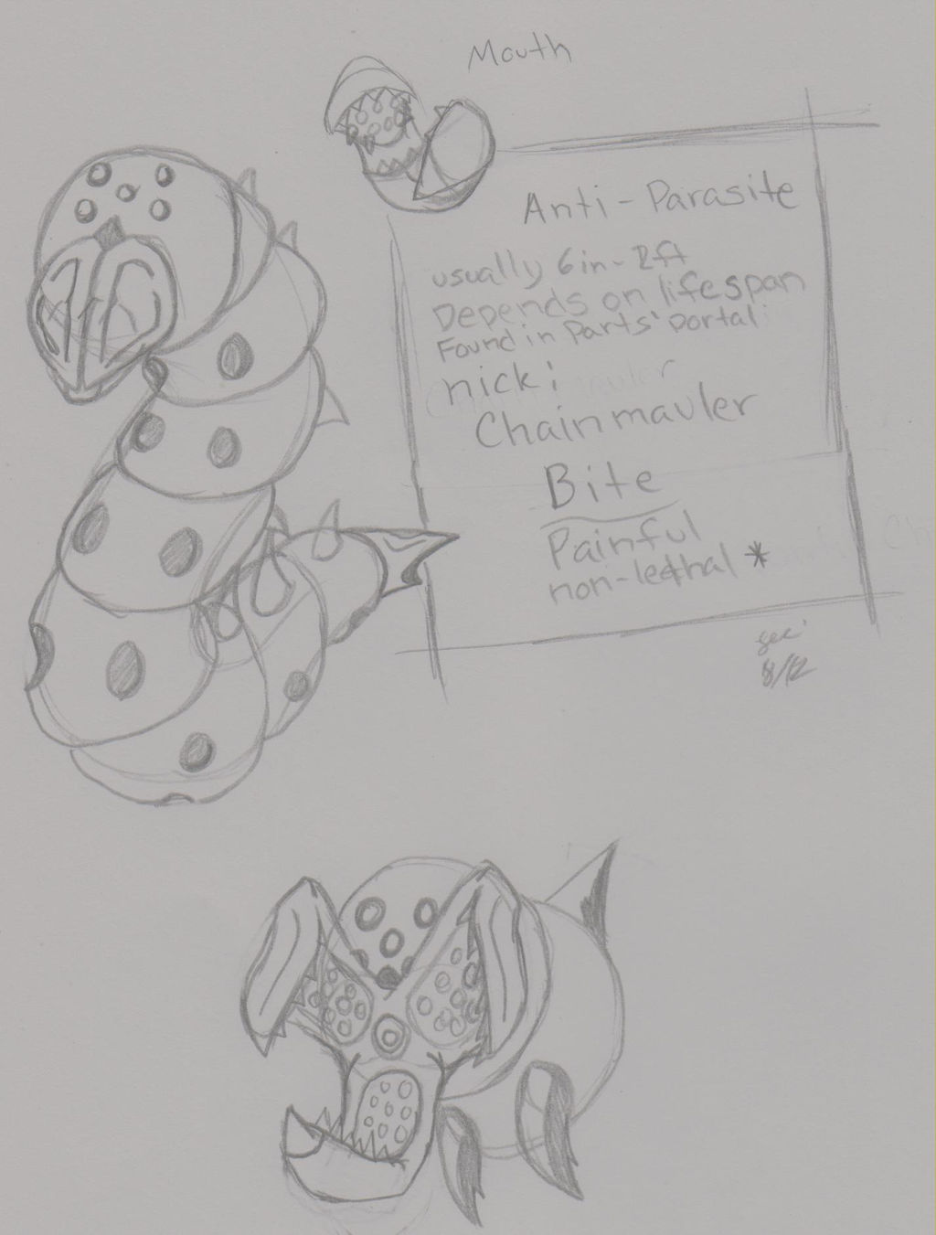 Parasite Sketch by Lerioi on DeviantArt
