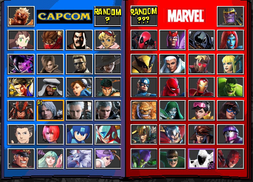 Marvel Vs Roster things by CrossoverProduction on DeviantArt Marvel Vs Roster things by CrossoverProduction on DeviantArt