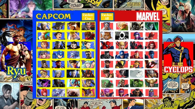Marvel Vs. Capcom Roster Logos CrossoverProduction User Profile | DeviantArt