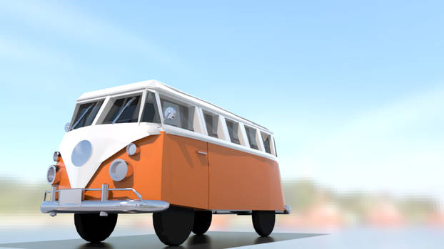 VW Campervan made in Maya