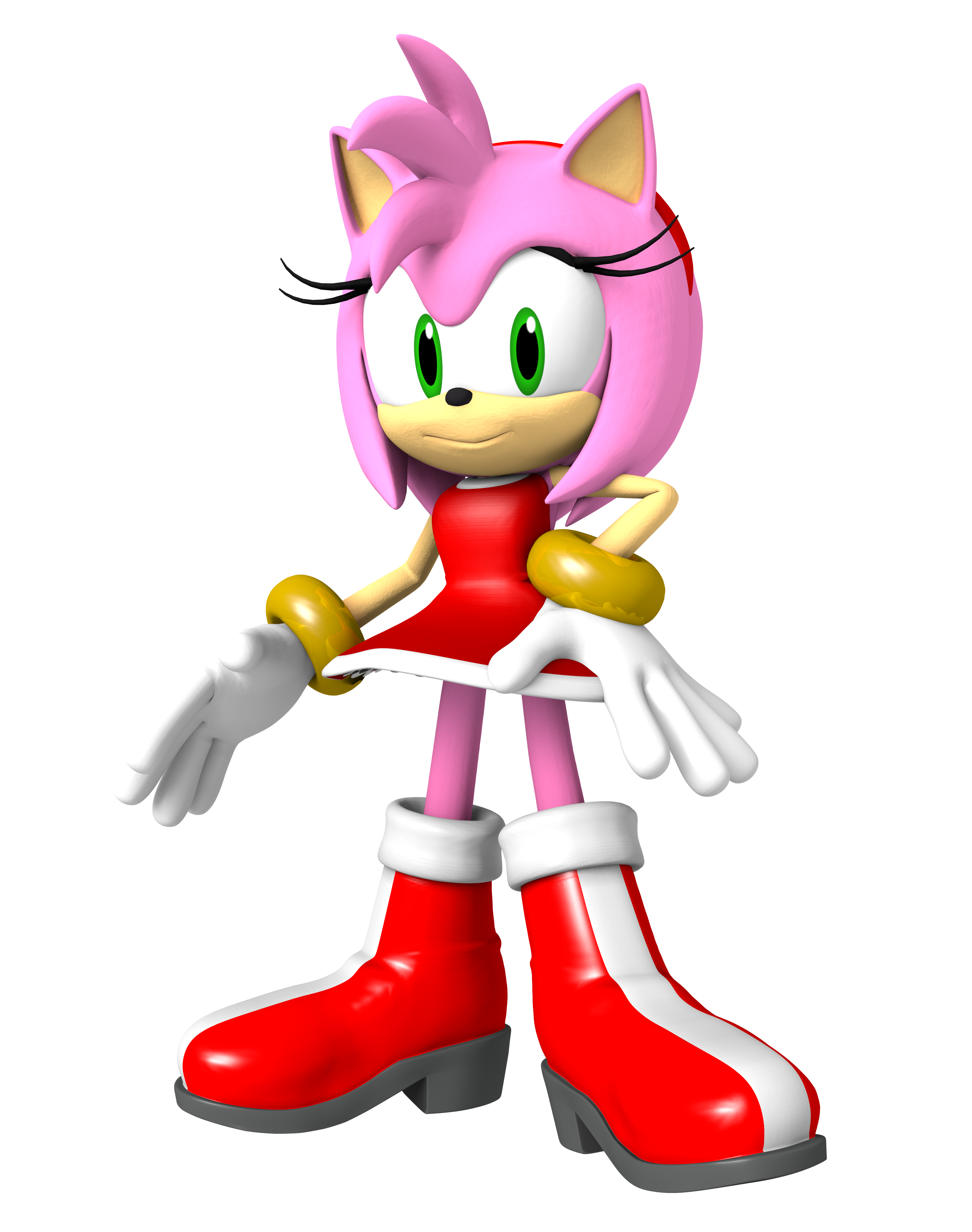 Amy Rose Render by bandicootbrawl96 on DeviantArt