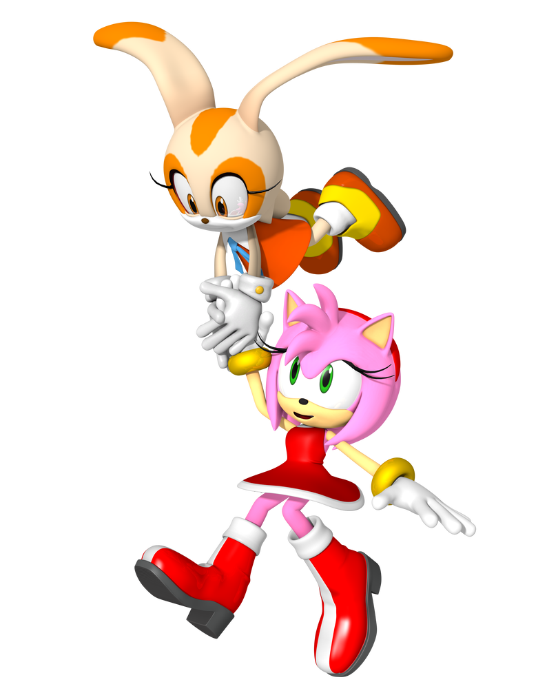 Cream the Rabbit and Amy Rose 3D Render by TPPercival on DeviantArt