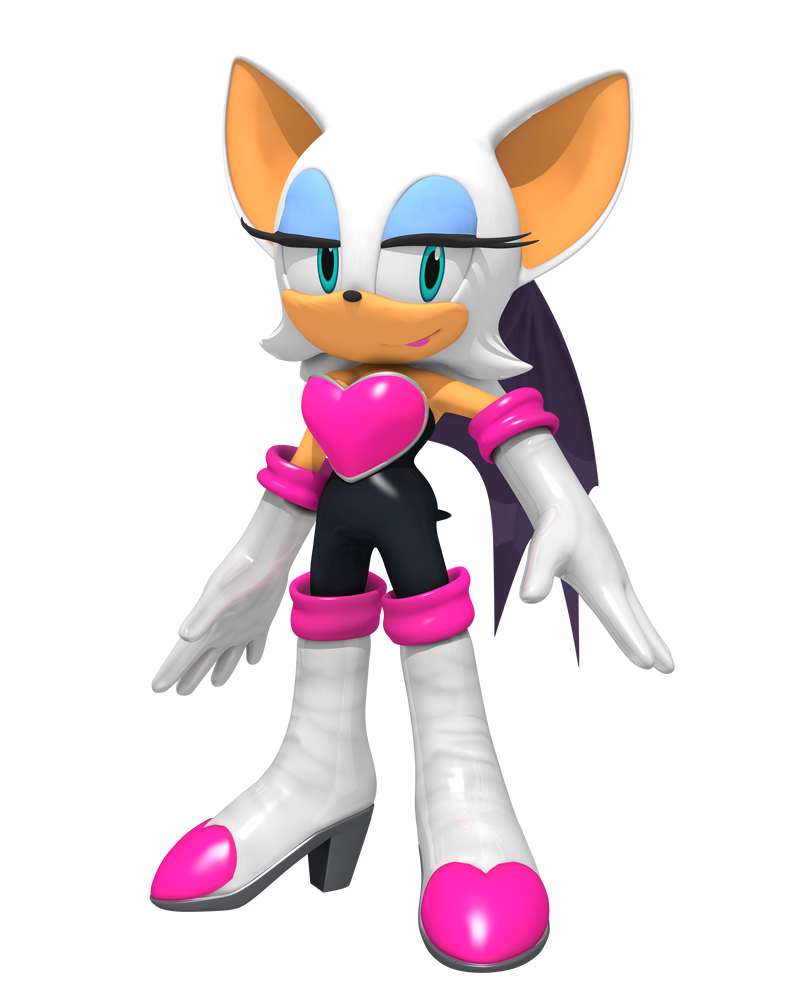 Deviantart Rouge Cream Rouge the Bat 3D Render by TPPercival on DeviantArt