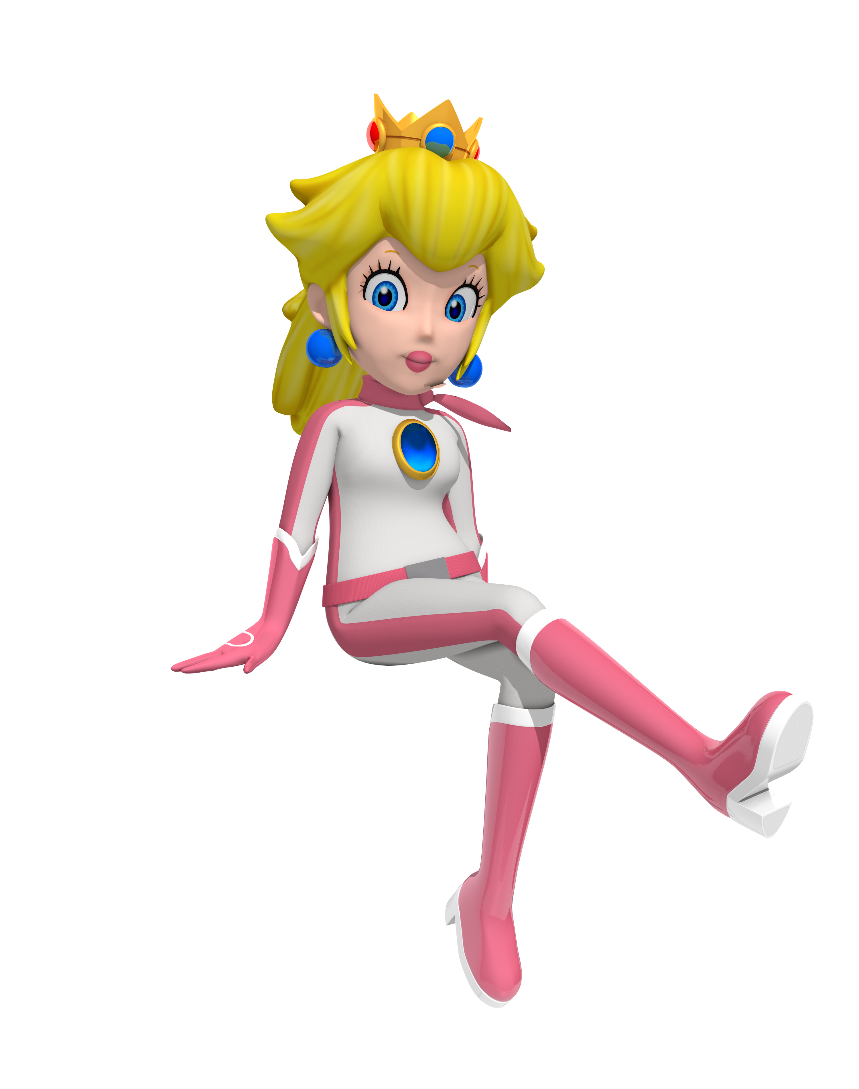 Princess Peach - Super Mario Bros - Fan Art - 3D model by
