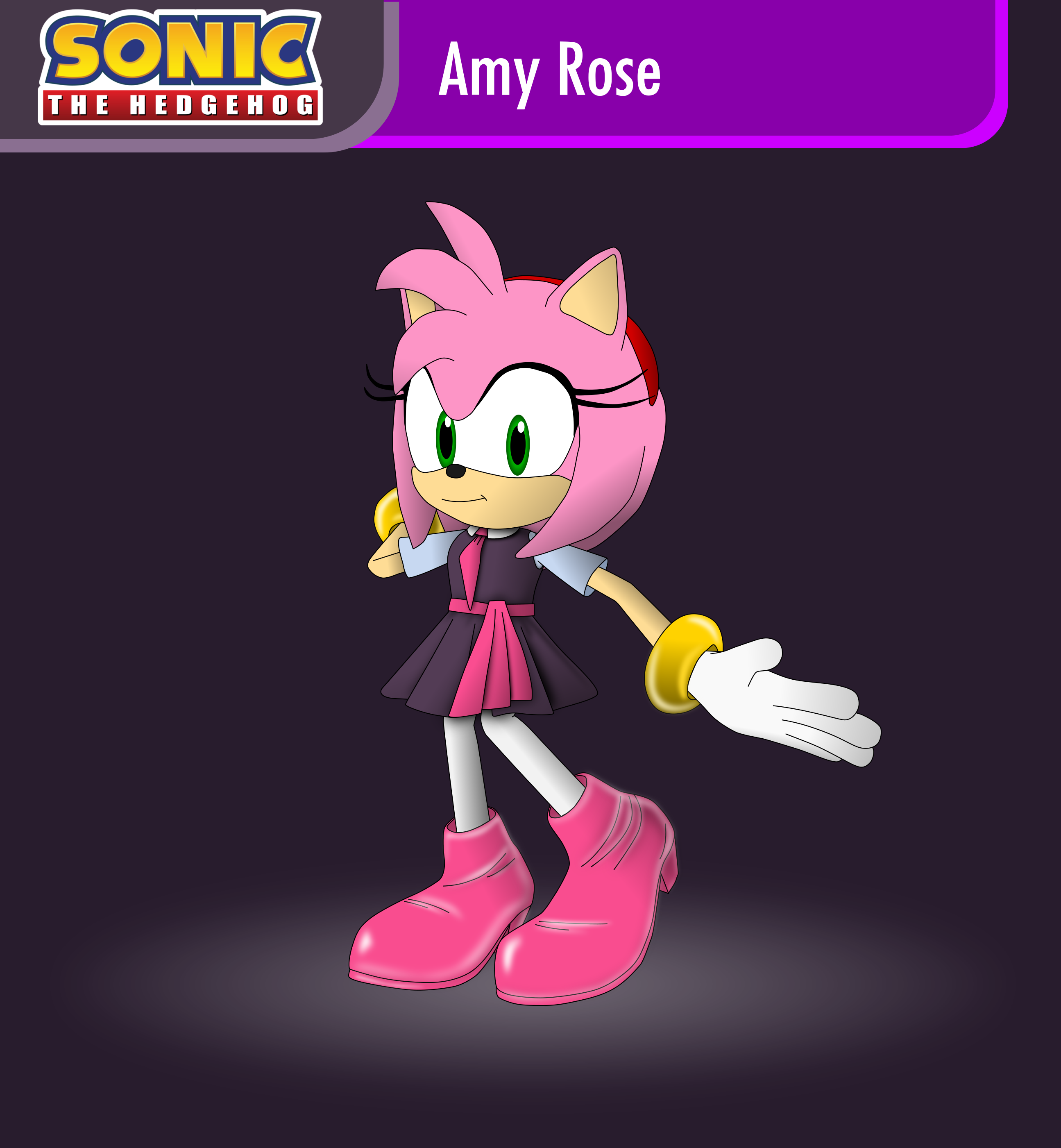 Sonic X Amy Rose (PNG) by jacobstout on DeviantArt