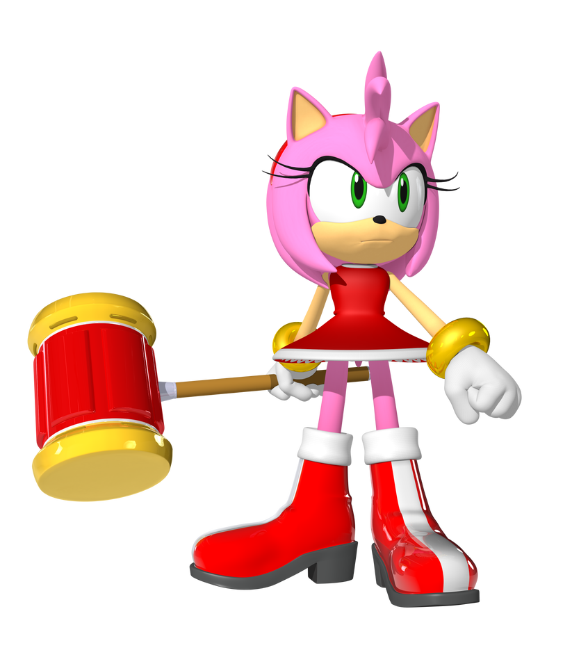 Amy Rose 3D Render (May 2023) by TPPercival on DeviantArt