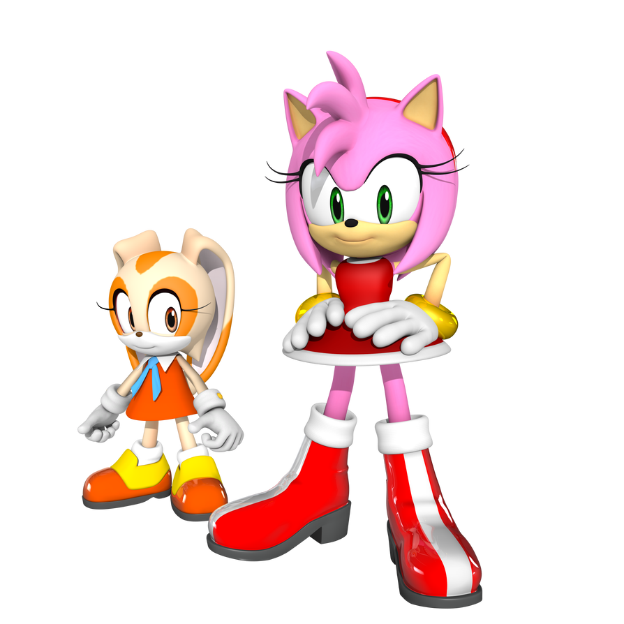 Amy Rose and Cream the Rabbit 3D Render (Oct 2023) by TPPercival on ...